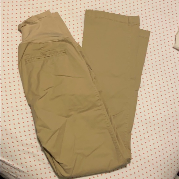 *MATERNITY* Khaki boot cut pants - Picture 1 of 3